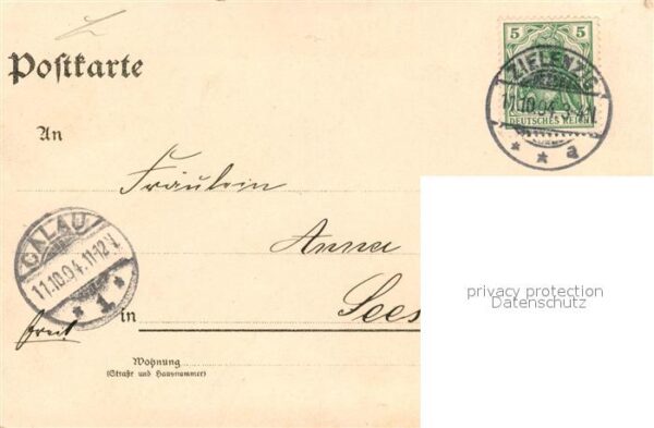 Zielenzig Sulecin Ostbrandenburg Rathaus Kirche Bahnhof Kaiser Wilhelm Denkmal T – Bild 2