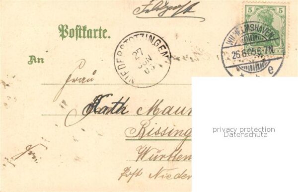 Wilhelmshaven Kaiserliche Werft Litho – Bild 2