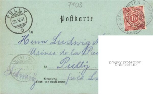 Niederhofen Schwaigern Panorama Kirche Gasthaus Schule Geschaeftshaus Rathaus Pf – Bild 2