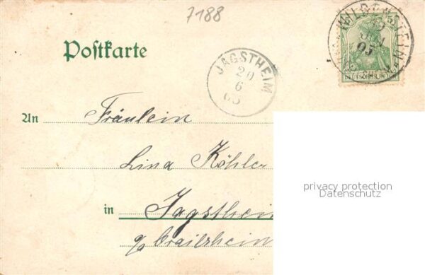 Wildenstein Fichtenau Totalansicht Gasthof Schloss Litho – Bild 2
