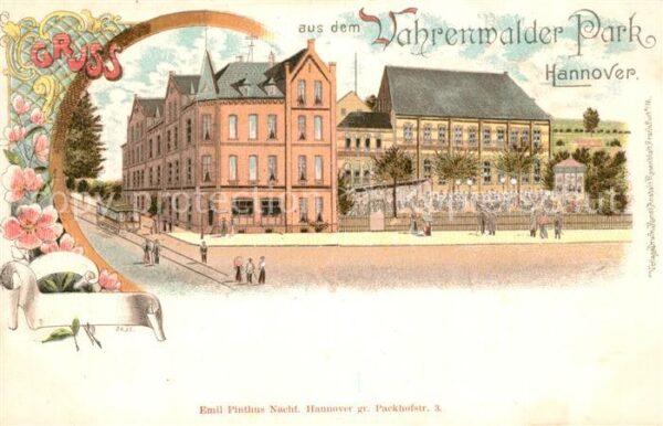 Hannover Vahrenwalder Park Deutsche Reichspost Litho