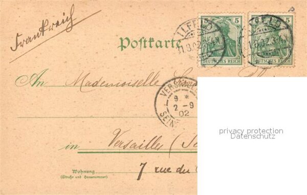 Ellrich Panorama Wernaer Tor Kirche Marktplatz Litho – Bild 2