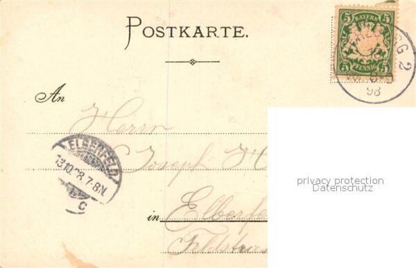Wuerzburg Steinburg Litho – Bild 2