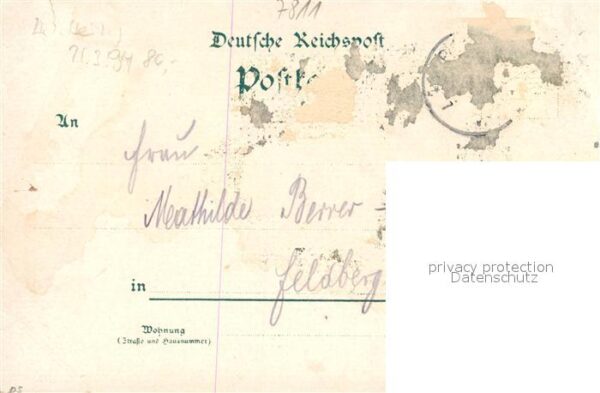 St Maergen Ansicht mit Kirche Gasthof Deutsche Reichspost Litho – Bild 2