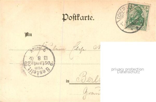 Dorfmark Gasthof Bahnhof Villa Wiedenhoefer Litho – Bild 2