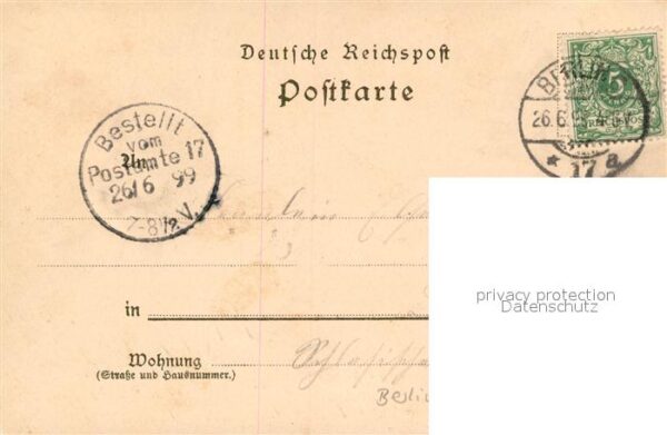 Tegel Seerestaurant Rudersport Deutsche Reichspost Litho – Bild 2