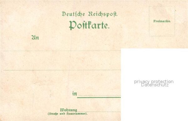Langenforth Hannover Hohenzollern Garten Deutsche Reichspost Litho – Bild 2