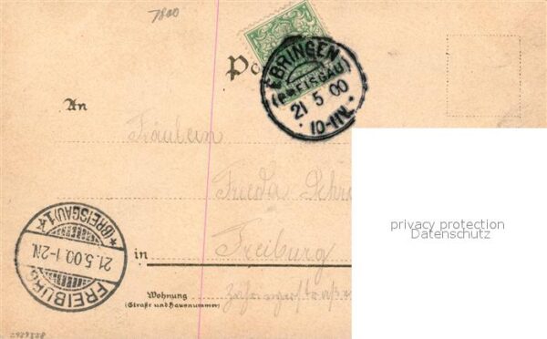 Freiburg Breisgau Schoenberg Wirtschaft Schwarzwald Litho – Bild 2