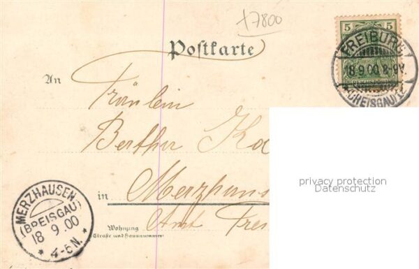 Freiburg Breisgau Schoenberg Wirtschaft Panorama Litho – Bild 2