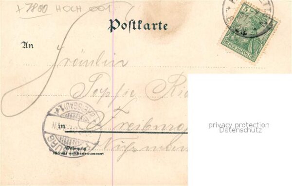 Hochdorf Breisgau Panorama Schwarzwald Gasthaus zur Sonne Litho – Bild 2