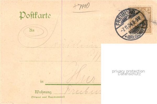 Freiburg Breisgau 7. Stiftungsfest Stenographieverein Stolze Schrey Kuenstlerkar – Bild 2