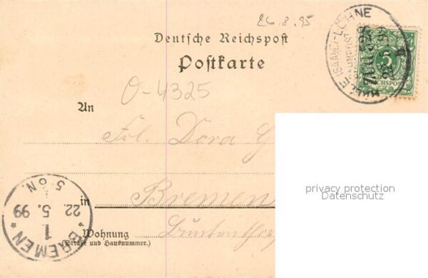 Gatersleben Totalansicht Postamt Kirche Schule Gasthof Bahnhof Deutsche Reichspo – Bild 2