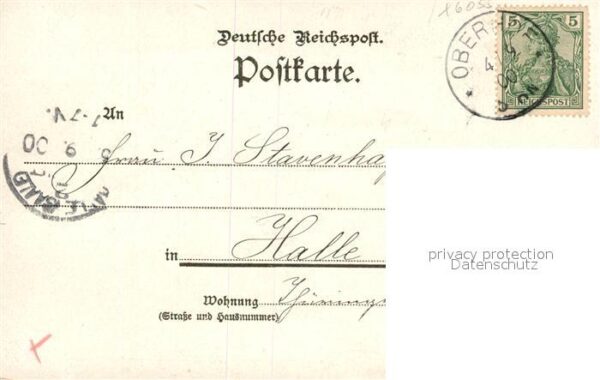 Oberhof Thueringen Bahnhof Gasthof Schloss Panorama Deutsche Reichspost Litho – Bild 2