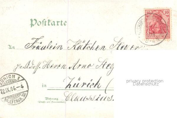 Grosshartmannsdorf Totalansicht Gasthof Kirche Kaiserliches Postamt Litho – Bild 2