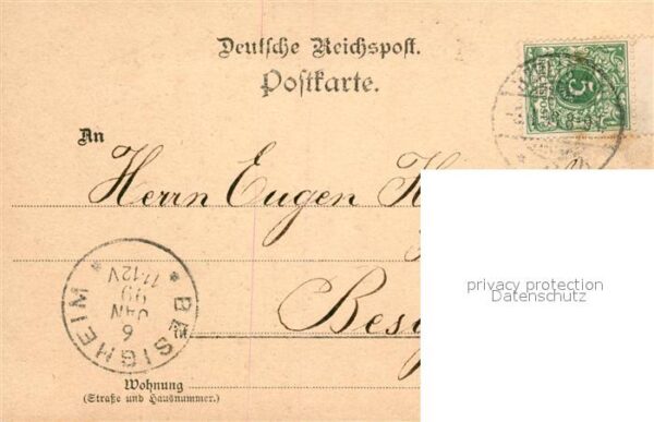 Berlin Potsdamer Platz Apotheke Potsdamer Chor ca. 1800 Deutsche Reichspost Kuen – Bild 2