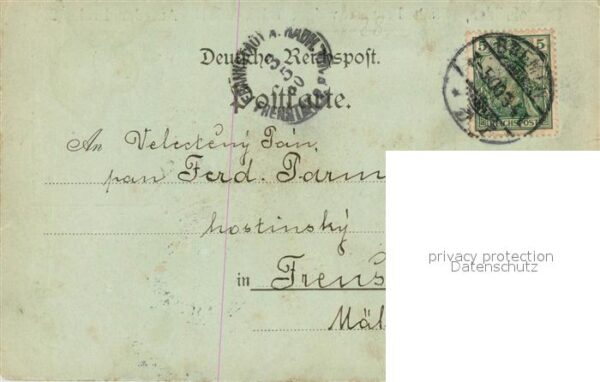 Bremen Panorama Blick ueber die Weser Rathaus Deutsche Reichspost Litho – Bild 2