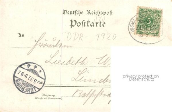Pritzwalk Teilansichten Kirche Krankenhaus Promenade Deutsche Reichspost Litho – Bild 2