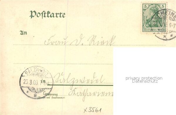 Cheine Gasthof Dampfmolkerei Dorfstrasse Kirche Litho – Bild 2