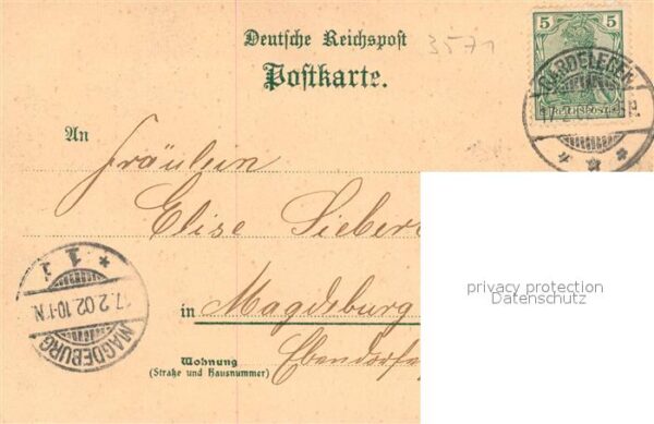Letzlingen Foersterei Gasthaus Elisabethhaus Jagdschloss Kirche Deutsche Reichsp – Bild 2