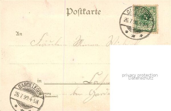 Truestedt Kirche Dorfstrasse Gasthof Schule Deutsche Reichspost Litho – Bild 2