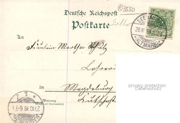 Seehausen Altmark Teilansichten Turm Kirche Bahnhof Schwibbogen Deutsche Reichsp – Bild 2