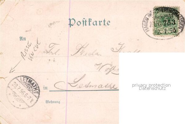Bruegge Luedenscheid Bahnhof Hotel Litho – Bild 2