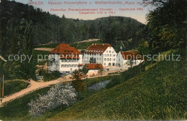 Wyhlen Pension Himmelpforte und Wallfahrtskirche Stempel geprueft