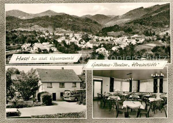 Hasel Baden Hasler Hoehle BW Panorama Schwarzwald Gasthaus Pension Hirschstueble