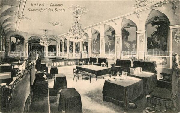 Luebeck Rathaus Audienzsaal des Senats