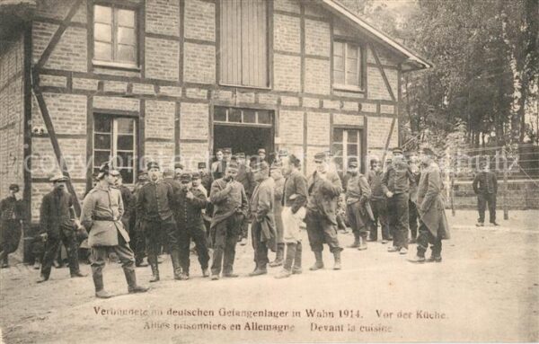 Wahn Koeln Verbuendete mit deutschen Gefangenenlager 1914 Vor der Kueche