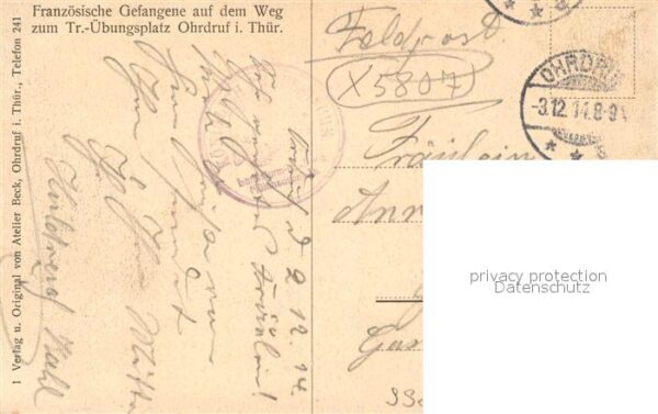 Ohrdruf Franz Gefangene auf dem Weg zum Truppenuebungsplatz Ohrdruf – Bild 2