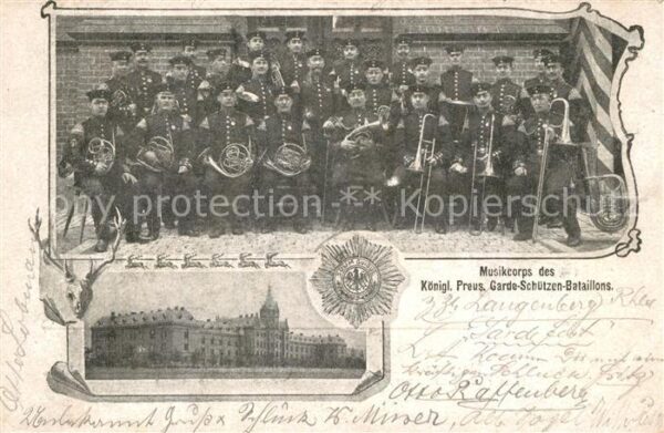 Langenberg Rheinland Musikcorps des Kgl Preus Garde Schuetzen Bataillons