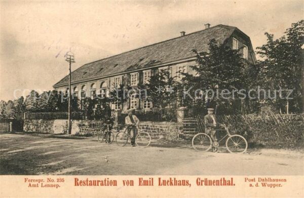 Dahlhausen Wuppertal Restauration von Emil Luckhaus Gruenenthal