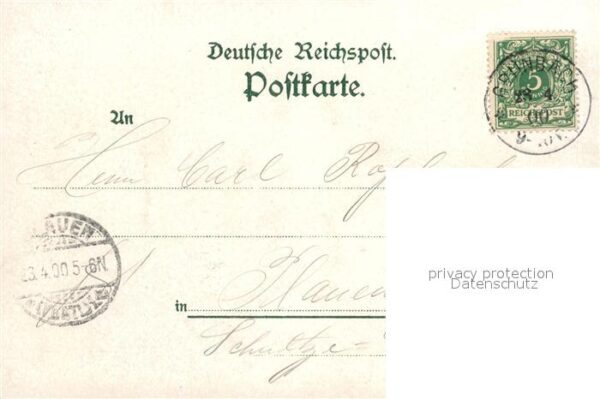 Gruenbach Vogtland Gross Gasthof Wendelstein Schwarzer Stein Rissfaelle – Bild 2