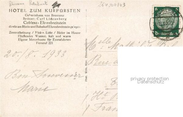 Ehrenbreitstein Hotel zum Kurfuersten – Bild 2