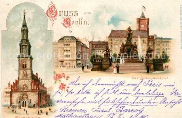 Berlin Marienkirche Lutherdenkmal Rotes Rathaus
