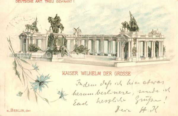 Berlin Kaiser Wilhelm der Grosse Denkmal