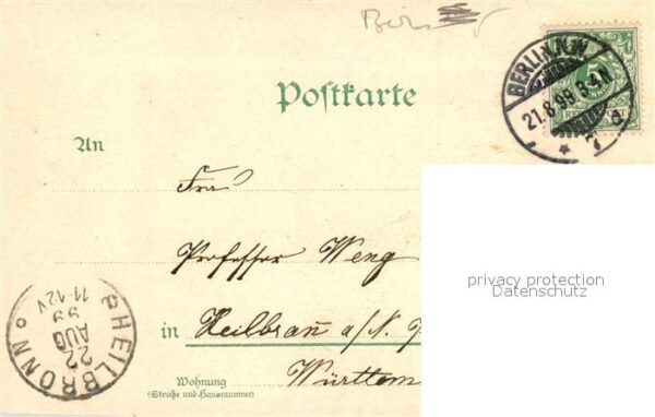 Berlin Schloss Kaiser Wilhelm Bruecke Wilhelm der Grosse Spree – Bild 2