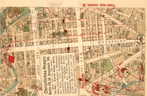 Berlin Stadtplan Krreuzberg Mitte Christliches Hospiz