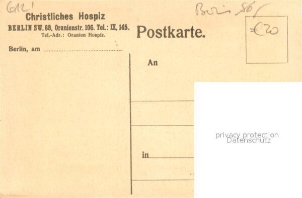 Berlin Stadtplan Krreuzberg Mitte Christliches Hospiz – Bild 2