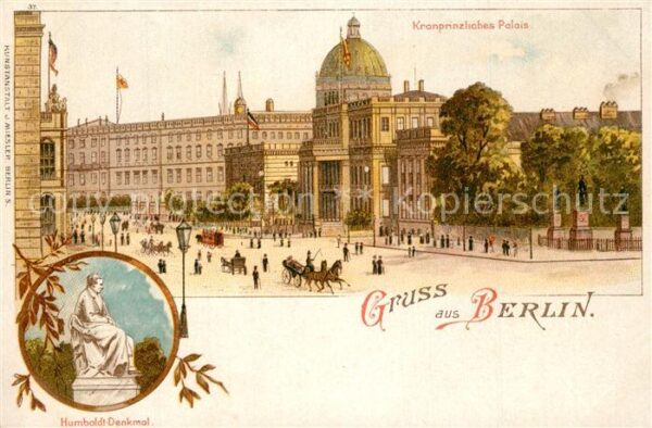 Berlin Kronprinzliches Palais Humboldt Denkmal