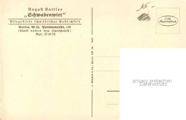 Berlin Schwabenwirt Nische im Ritterzimmer – Bild 2