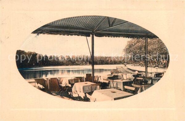 Schlachtensee STEGLITZ-ZEHLENDORF BERLIN Alte Fischerhuette Terrasse