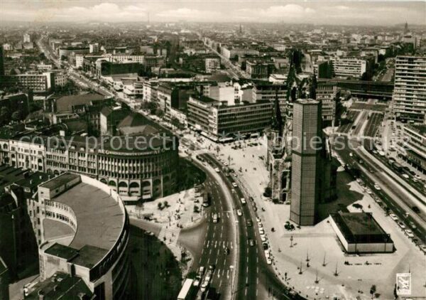 Berlin Blick vom Europa Center auf Kurfuerstendamm
