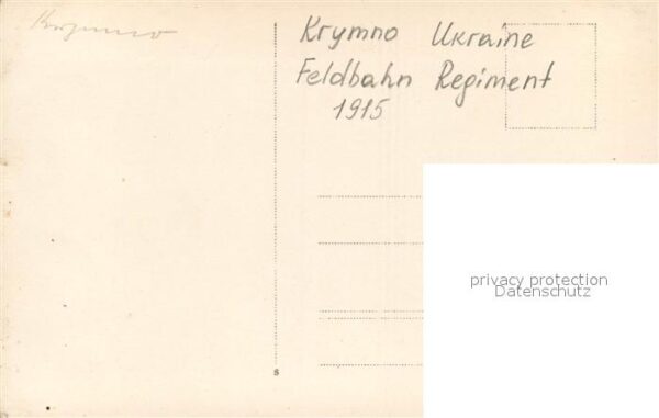 Krymno Feldbahn Regiment Frauen Kinder Gruppenfoto – Bild 2