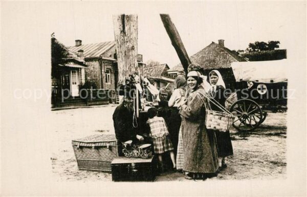 Kamien Koszyrski Feldbahn Regiment Frauen Kinder Sanitaetswagen