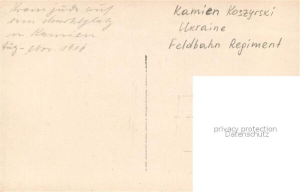 Kamien Koszyrski Feldbahn Regiment Frauen Kinder Sanitaetswagen – Bild 2
