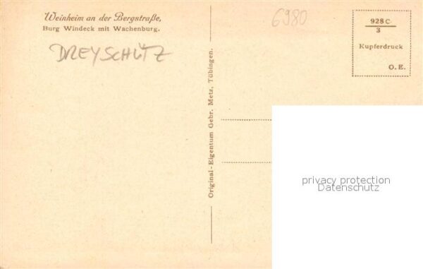 Dreyschuetz Johann Burg Windeck Wachenburg Weinheim Bergstrasse – Bild 2