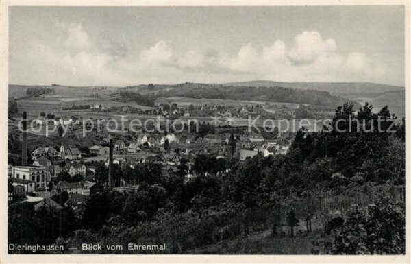 Dieringhausen Panorama Blick vom Ehrenmal
