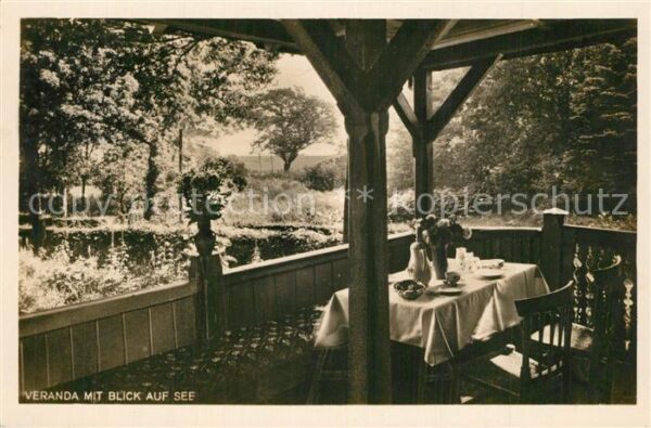Scharbeutz Ostseebad Veranda mit Blick auf die See